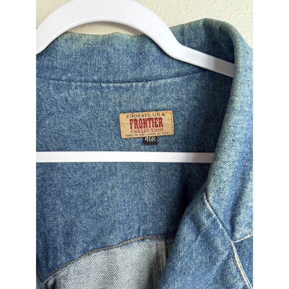 Vintage Frontier Collection Men's Denim Coat - Picture 2 of 13